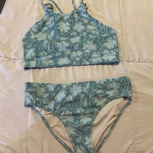 Zella Teal Floral Bikini Set